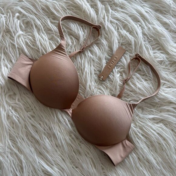 Skims Ultimate Push up Plunge Bra Clay Size 32A - Picture 3 of 6